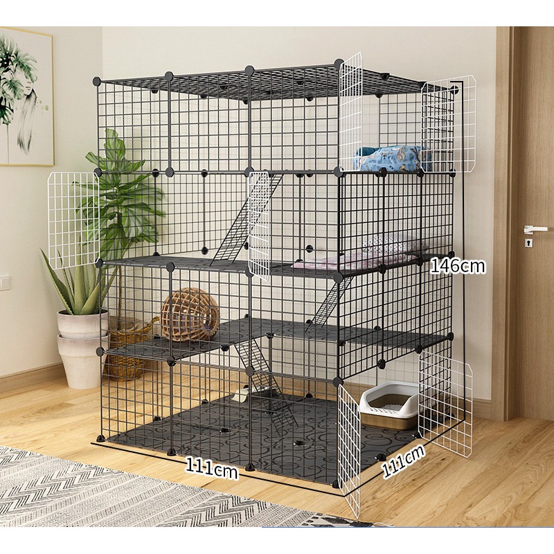 (LARGE PLATFORM) Sangkar Kucing Besar 4 Tingkat / Cat Cage Big 3 Level ...