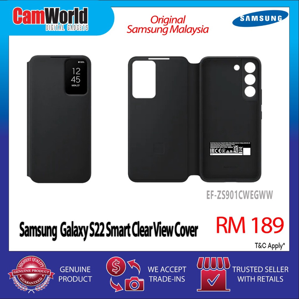 Samsung Galaxy S22 Smart Clear View Cover Shopee Malaysia