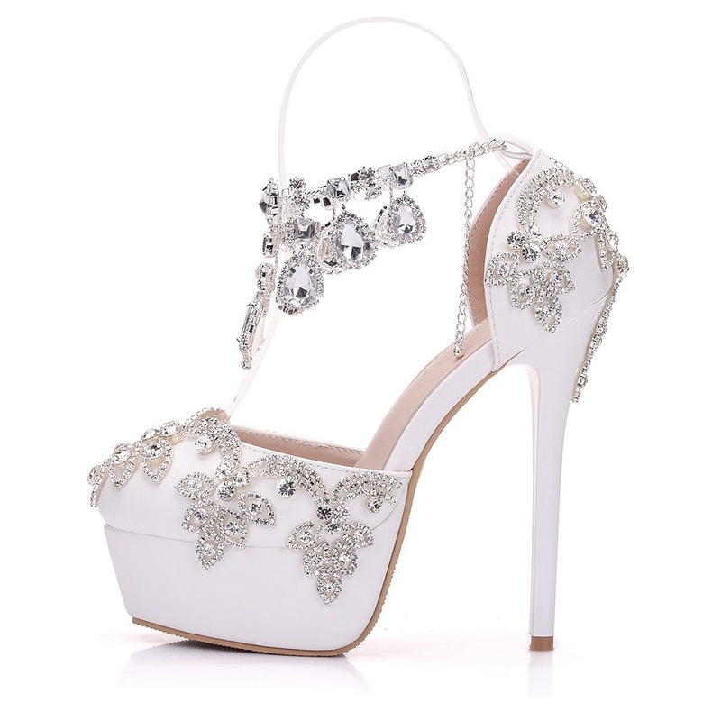 rhinestone sandals wedding