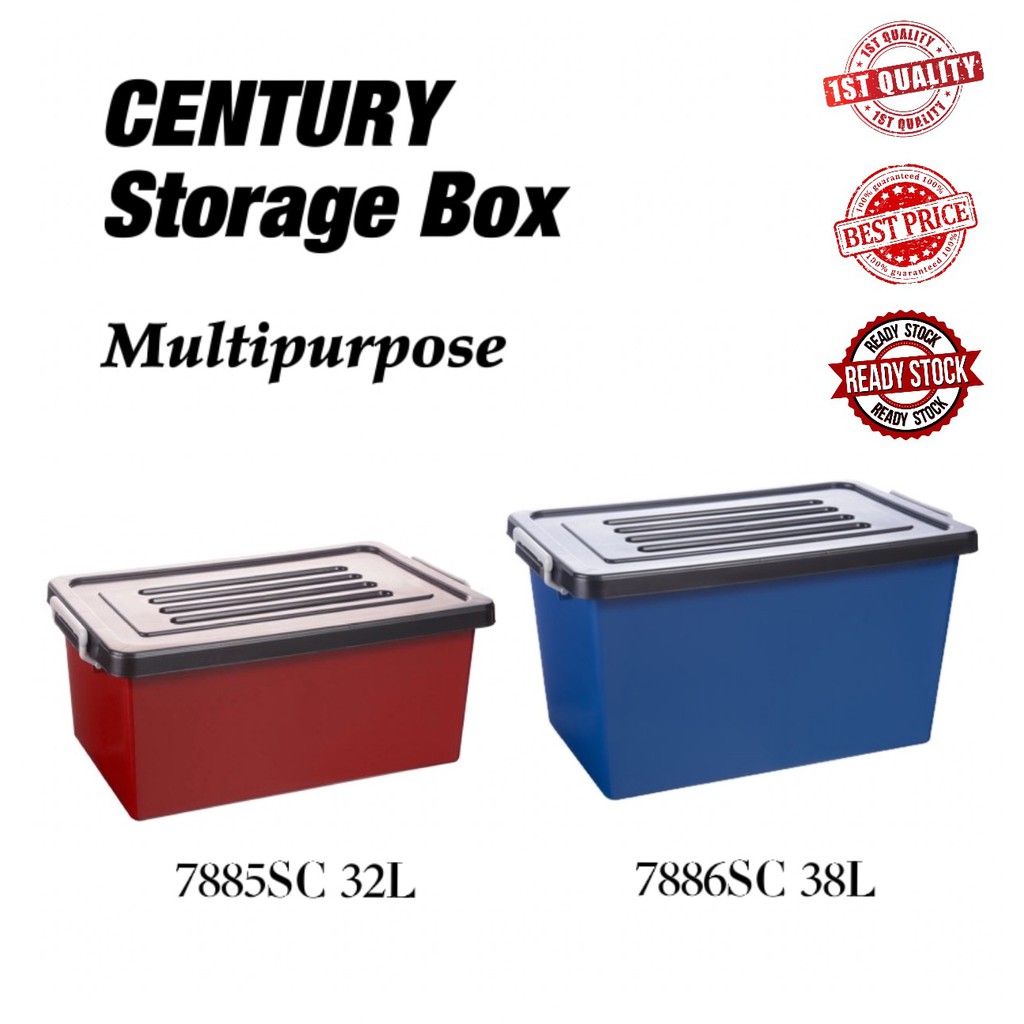 CENTURY Multipurpose Storage Box 7885SC 32L / 7886SC 38L Shopee Malaysia
