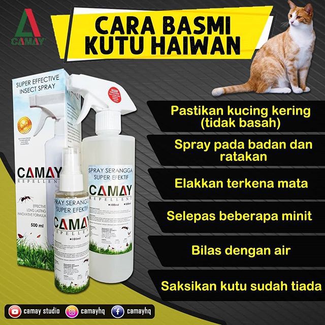 Camay Repellent u003e Spray Bebas Kimia Basmi Pepijat Hama Bedbug Kutu 