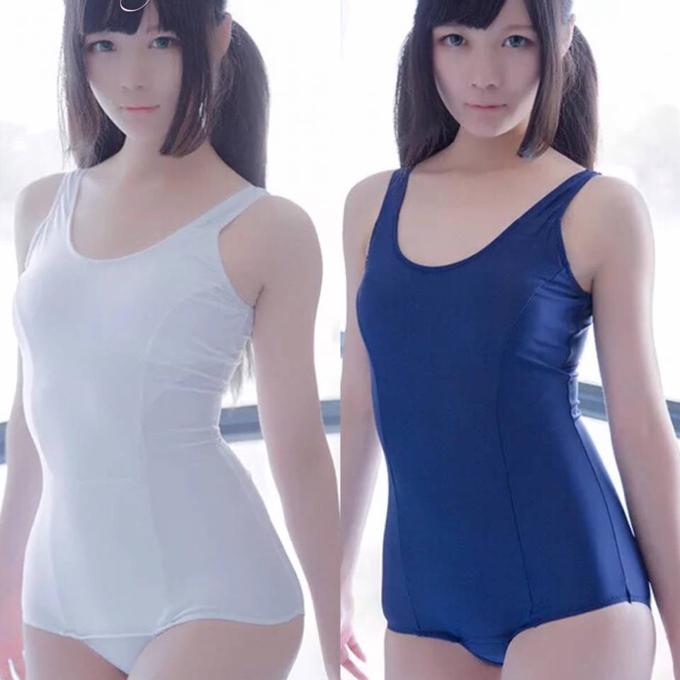 japanese blue swimsuit