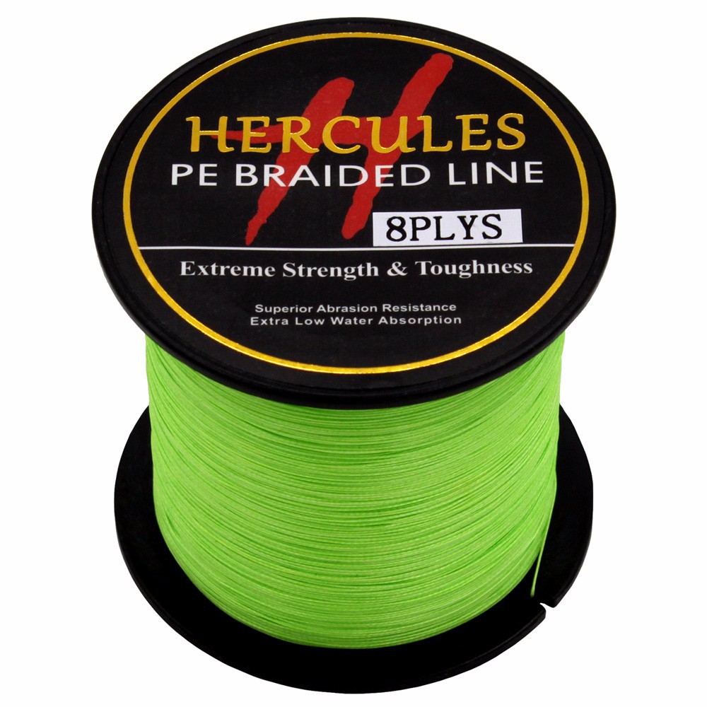 Braided Line Hercules Fluorescent Green 6300lb PE Extreme