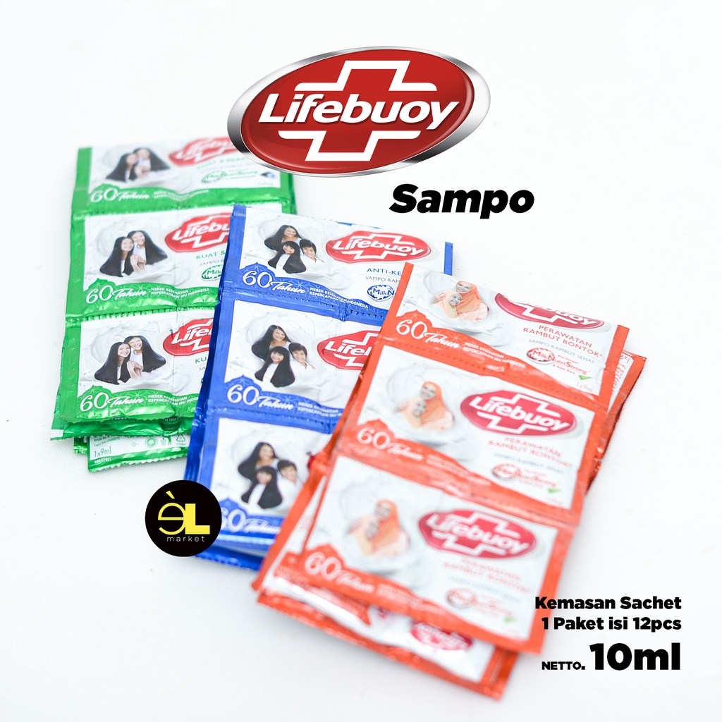 Lifebuoy Sachet Shampoo Packaging Contents 12pcs/1 Renceng Shopee