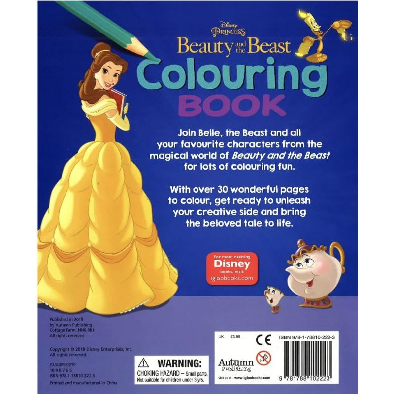 Beauty And The Beast - Colouring Book | Shopee Malaysia