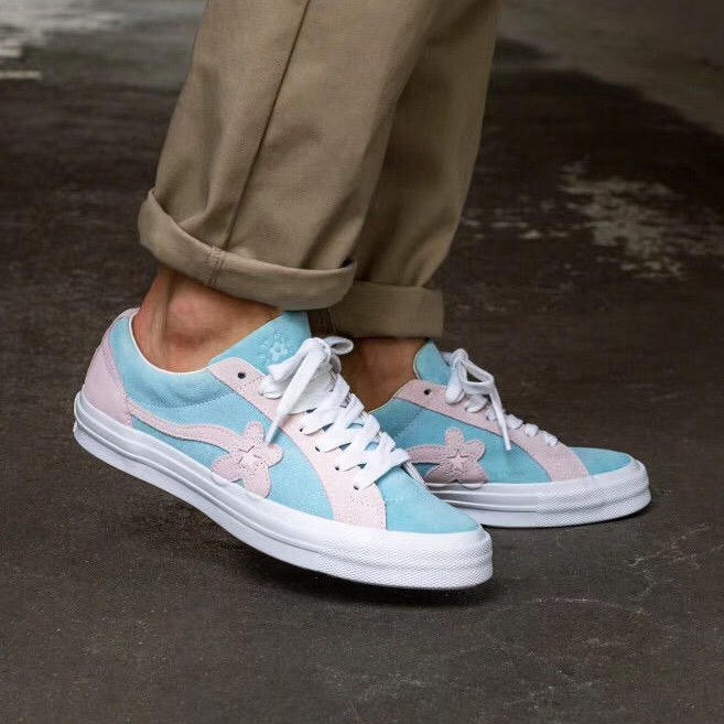 converse le fleur blue