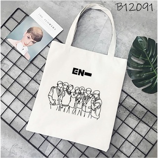 Enhypen Kpop Fashion Women's Shoulder Bag Enhypen Pattern Canvas Bag ...