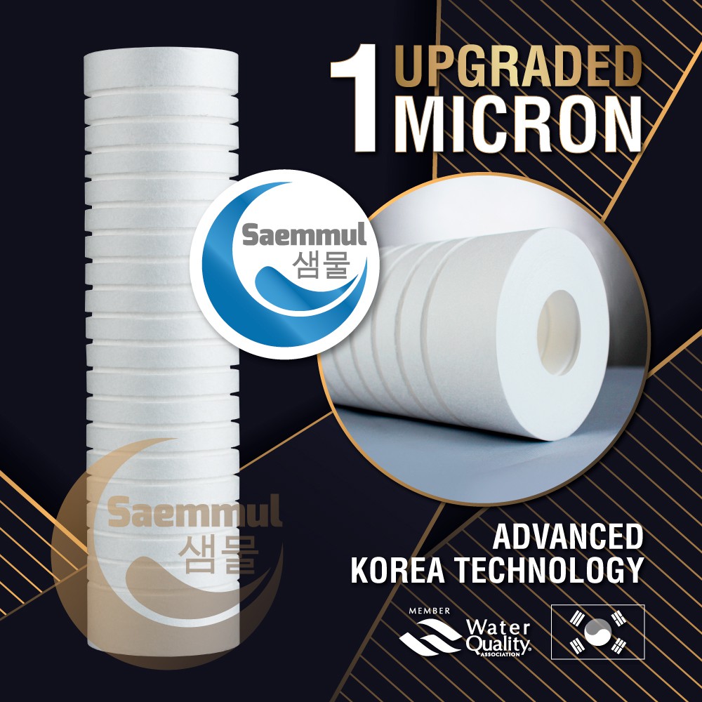 SAEMMUL PP Sediment Filter Replacement Cartridge 1 Micron 100g-140g PP Water Filter