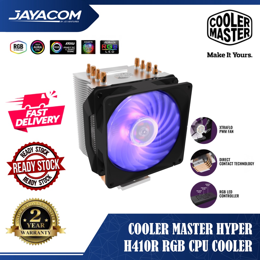 Cooler Master HYPER H410R RGB Cpu Cooler Shopee Malaysia