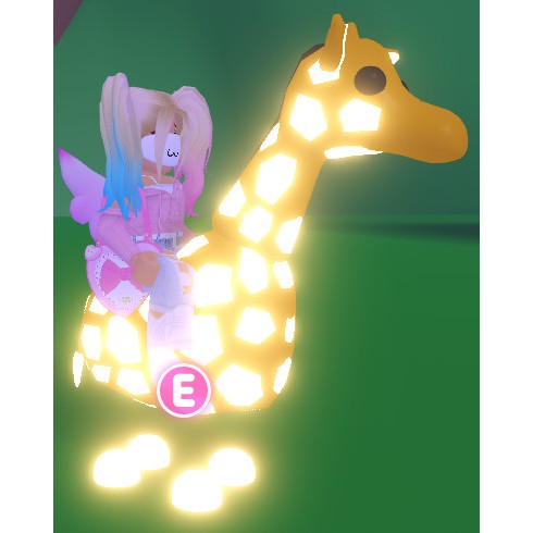 Adopt Me Legendary Neon Fly Ride Giraffe Nfr Shopee Malaysia - neon giraffe adopt me roblox for sale