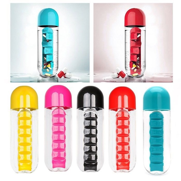 Pill And Vitamin Organizer (Water Bottle) Shopee Malaysia