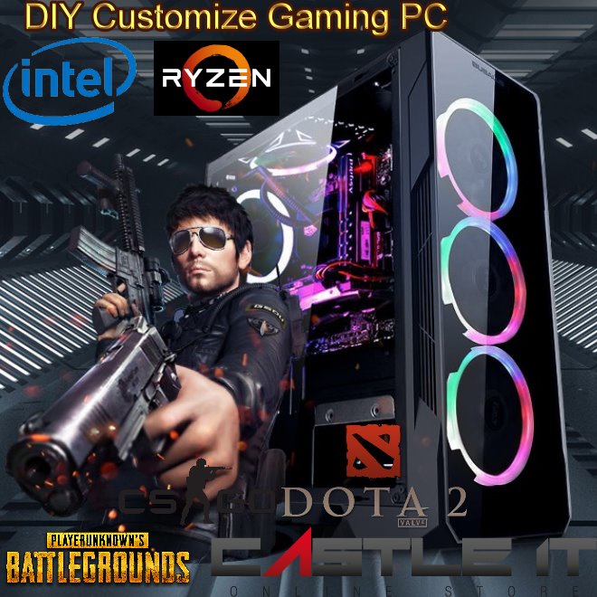 DIY Customize Budget Gaming PC Intel AMD Dekstop Ryzen CPU RTX3060 RTX3050 GTX1650 RTX2060 RYZEN 3 4350G 5 PRO 4650G GTA