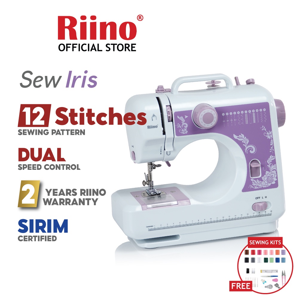 Riino Dual Speed Sewing Machine Iris Free Sewing Kit - SEW05