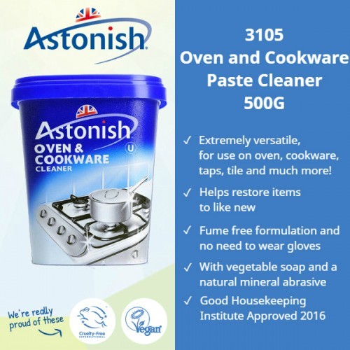 Original Cookware Cleaning Product C3105 No Gloves Astonish Oven Cleaner