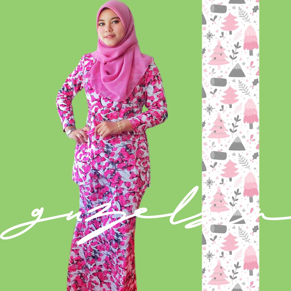 Baju Kurung Cotton Sisik Ikan Shopee Malaysia