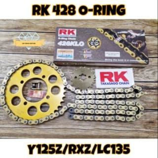 Rk 428 O Ring Chain Yamaha Lc135 Y125z Rxz Diamond Sprocket Combo Set Shopee Malaysia