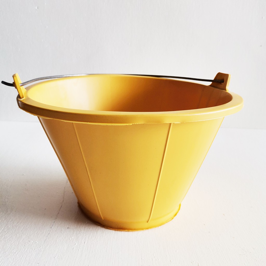 [READY STOCKS] PVC YELLOW CEMENT PAIL / TONG CEMENT KECIL / BALDI KECIL