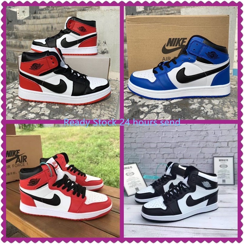 New FashionReady Stock Kasut Air Jordan 1 Kasut Inspired Men Women High ...