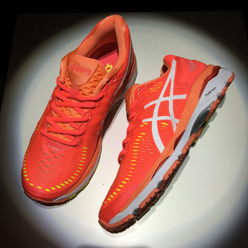 womens orange asics running shoes