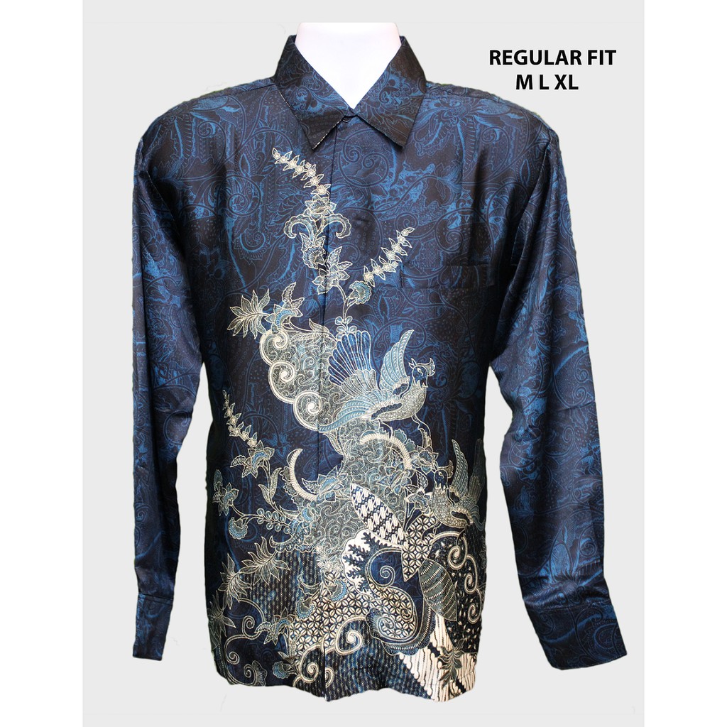 Batik Silk Shirt For Men Shopee Malaysia