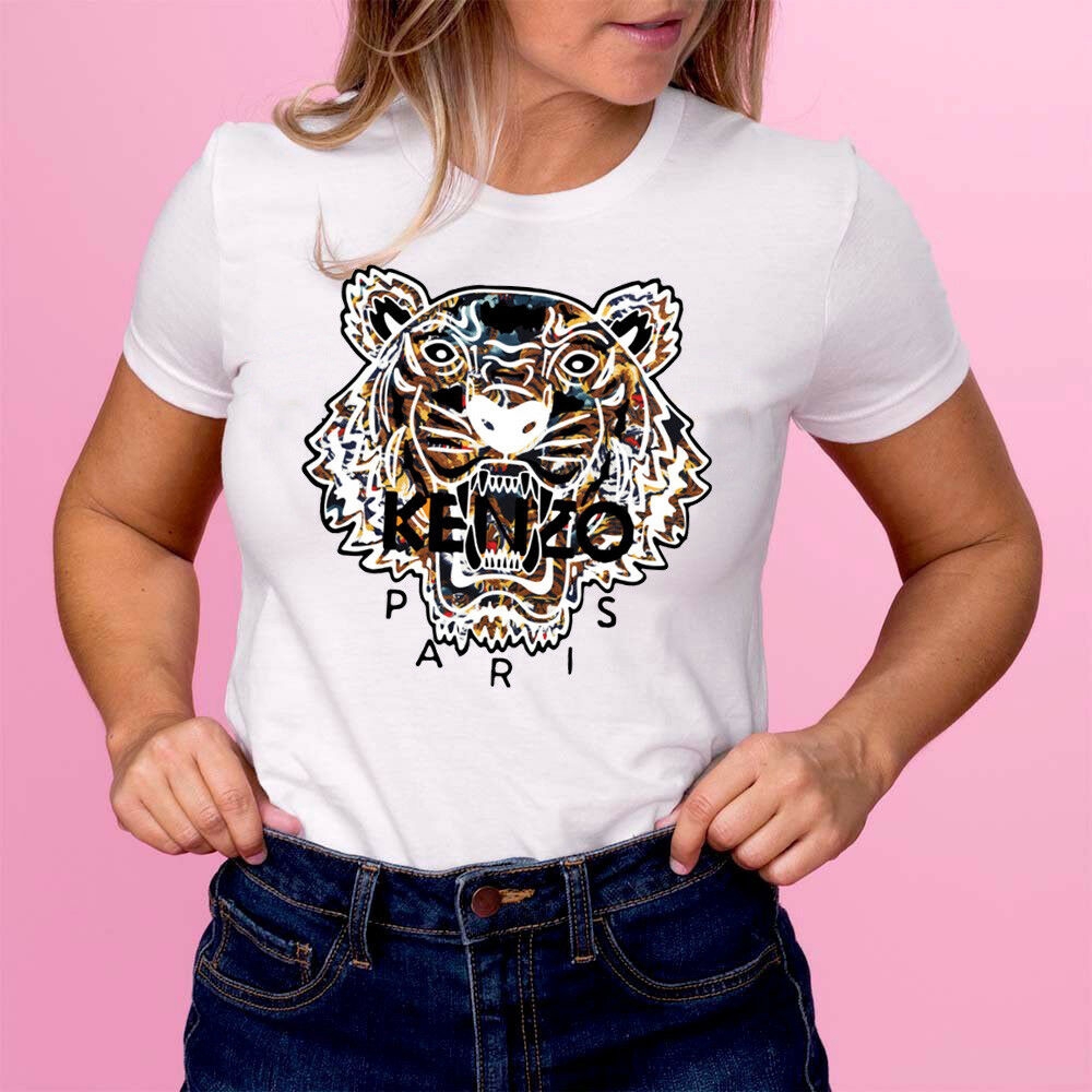 womens white kenzo t shirt
