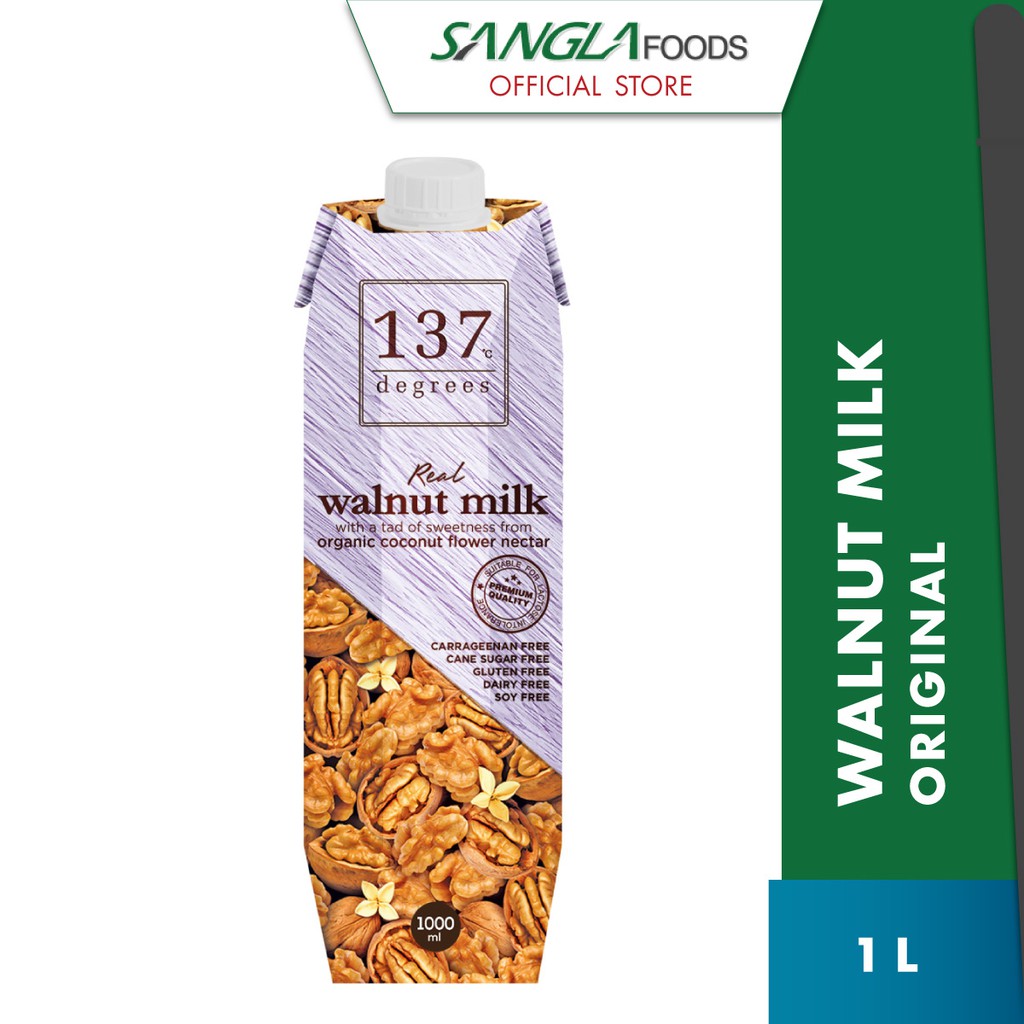 137 degrees Walnut Milk Original (1 x 1L) Halal certified Shopee Malaysia