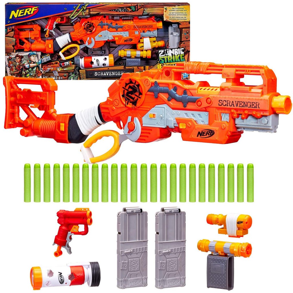 Nerf Zombie Strike Scravenger Authentic 
