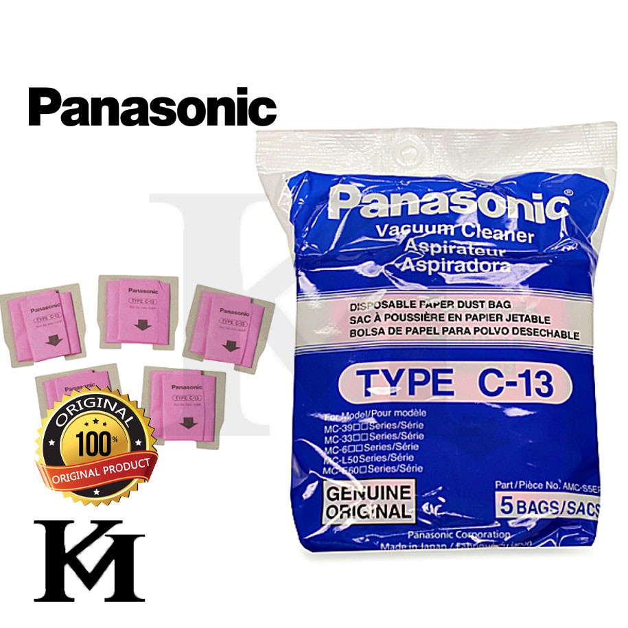 Panasonic TYPE C13 Vacuum Bag Suitable for MCCG370 MCCG371 MCCG373
