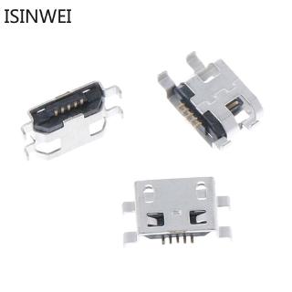 10 Pcs type B micro usb 5 pin female charger mount jack connector port socket F4