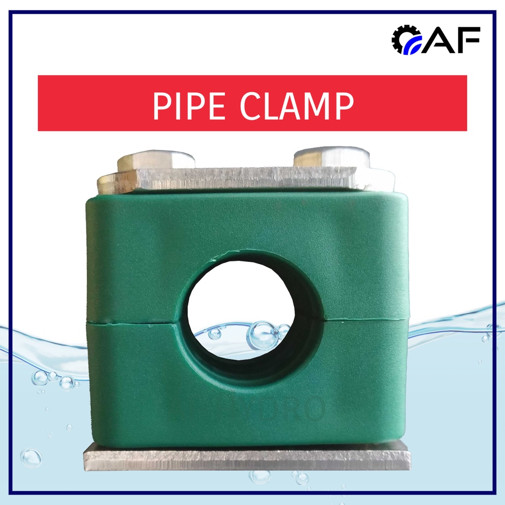 Standard Polypropylene (PP) Pipe Clamp 6MM to 42.3MM, Top Base Plate