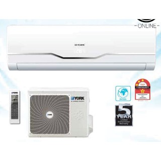 YORK AIR COND 2.0 HP Aircond - YWM3F20DAS-W / YSL3F20AAS (R410A) 3 STAR ...