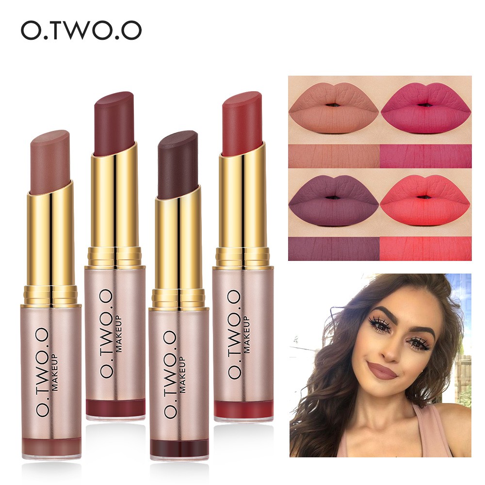 O Two O Kiss Proof Lipstick Long Lasting Waterproof Nude Lipstick Shopee Malaysia