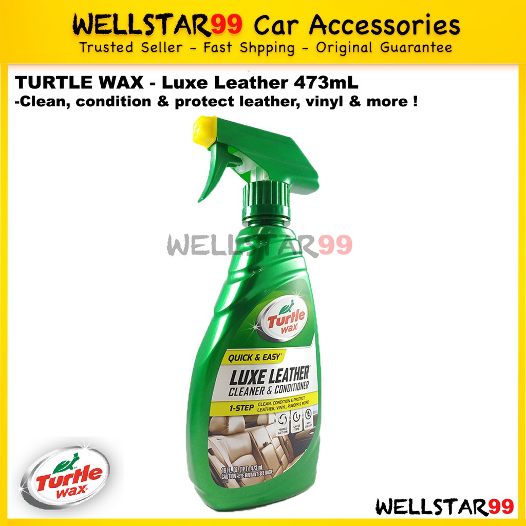 Turtle Wax Luxe Leather Care Cleaner And Conditioner 473mL Shopee Malaysia