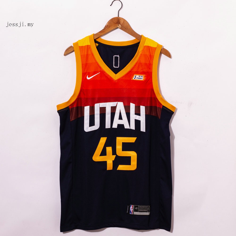 DSASAD Adult Basketball Jersey Quick-Drying and Breathable Jazz 45#Donovan Basketball Swingman Sports Vest T-Shirt Soft Texture The Best Gift for Fans 