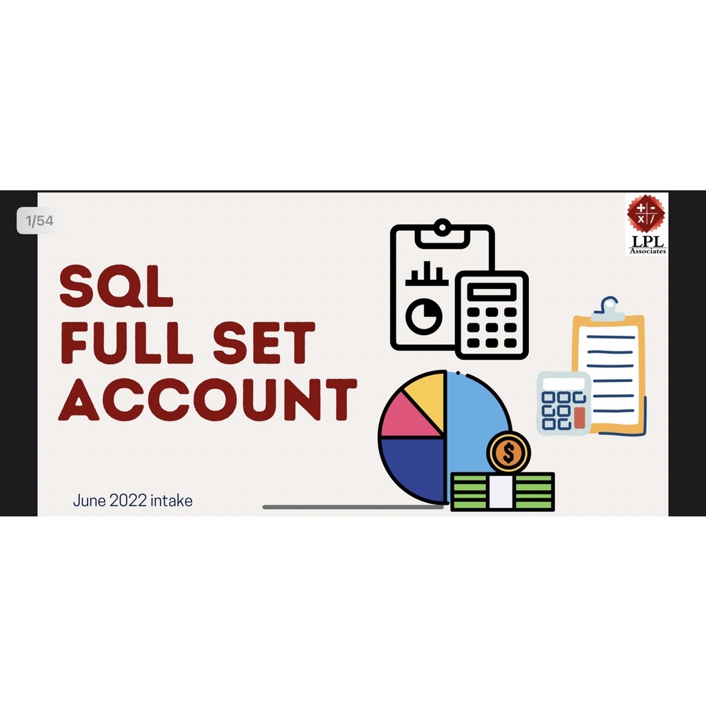 SQL Full Set Account Course Shopee Malaysia