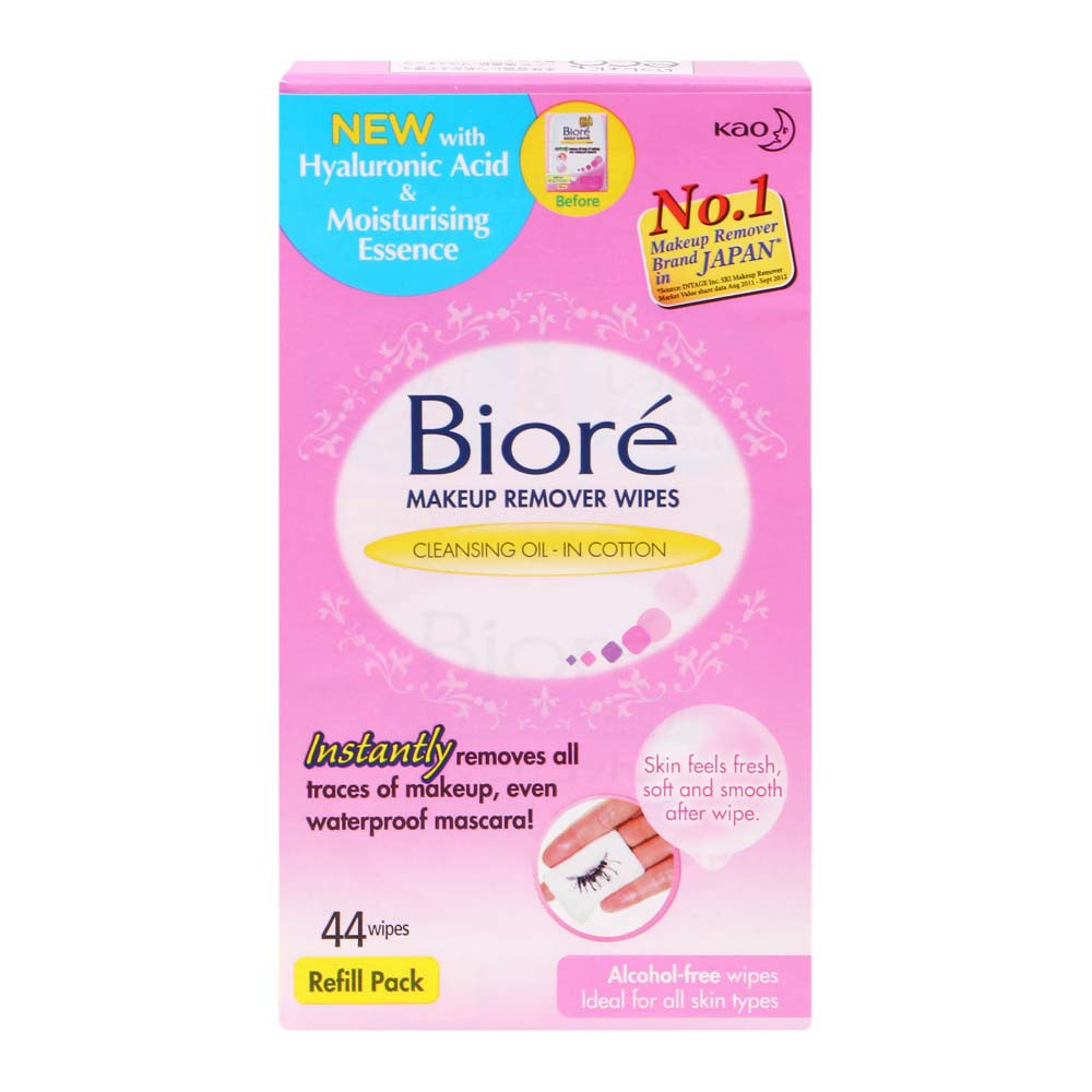 Biore Makeup Remover Wipe 44's Refill Pack Shopee Malaysia
