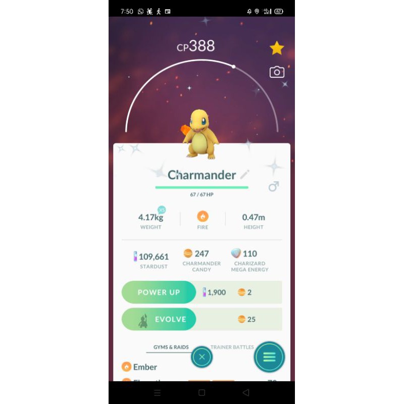 Shiny Charmander Pokemon Go Trade Shopee Malaysia