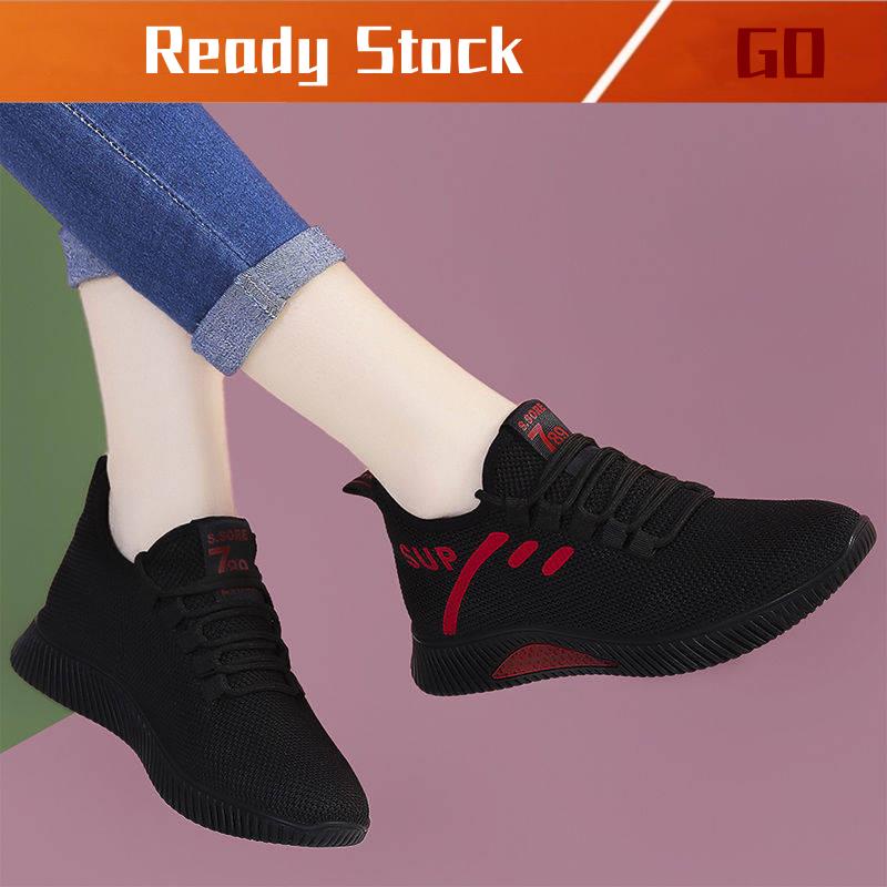 Kasut Wanita Murah Kasut Sneakers Kasut Flat Sneakers Shoes Women S Shoes Spring Autumn New Wild Jog Shoes Breat Shopee Malaysia