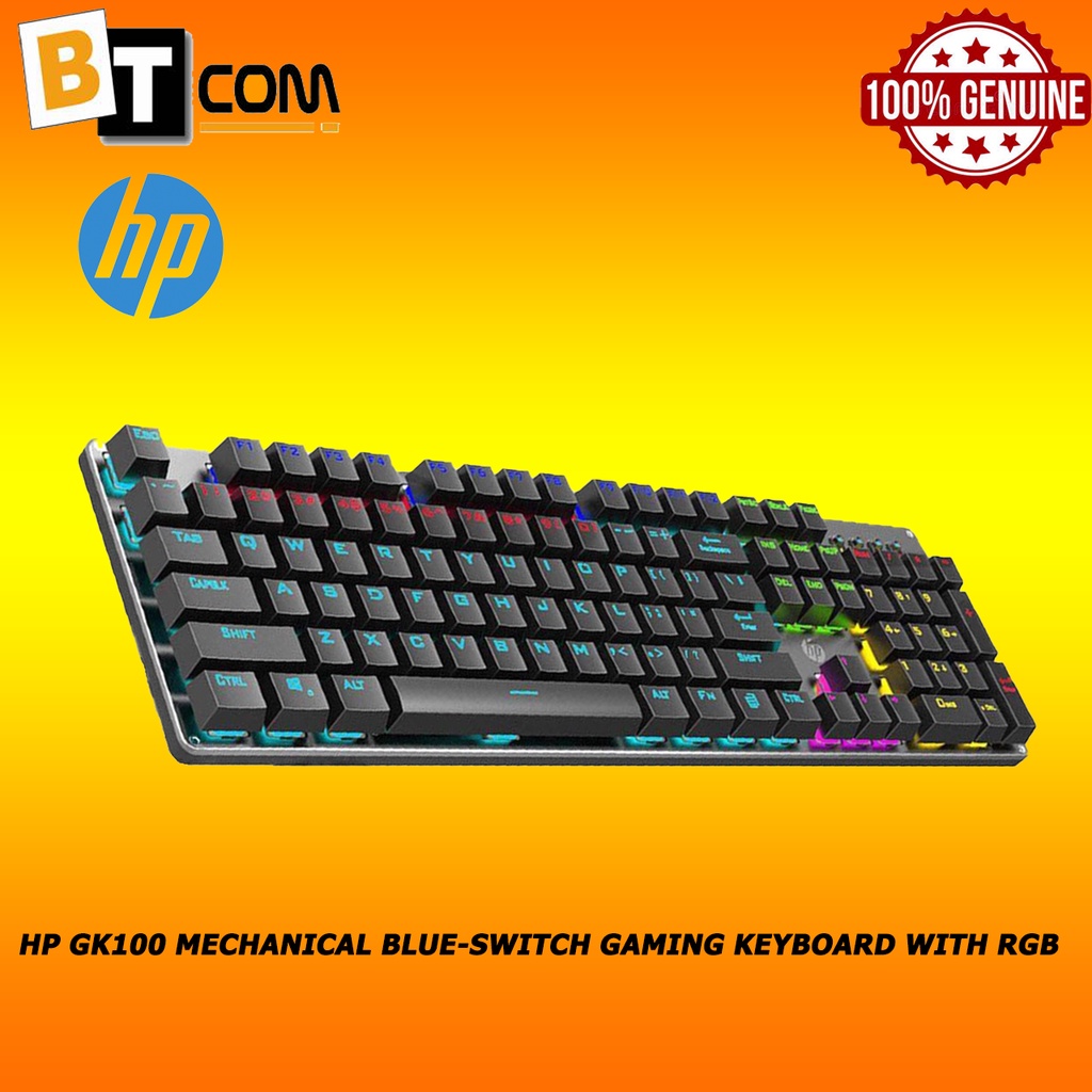 HP GK100 Mechanical BlueSwitch Gaming Keyboard with RGB Shopee Malaysia