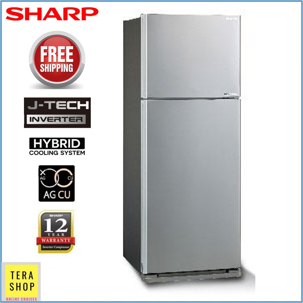 Sharp Sje538ms 480l J Tech Inverter 2 Door Fridge Refrigerator Peti Sejuk Shopee Malaysia