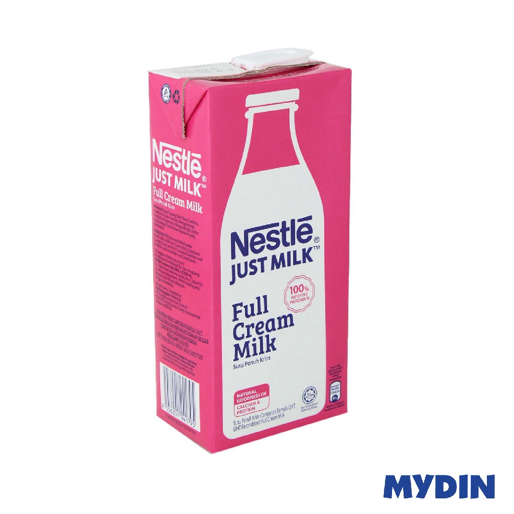 Nestle UHT Just Milk Full Cream Milk 1L Expiry (30/01/2023)