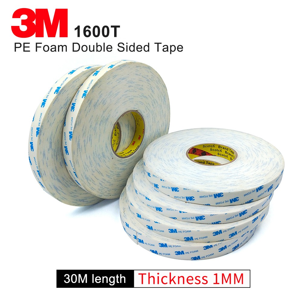 3M 1600T Double Coated Polyethylene Foam tape /Double Sided Tape white