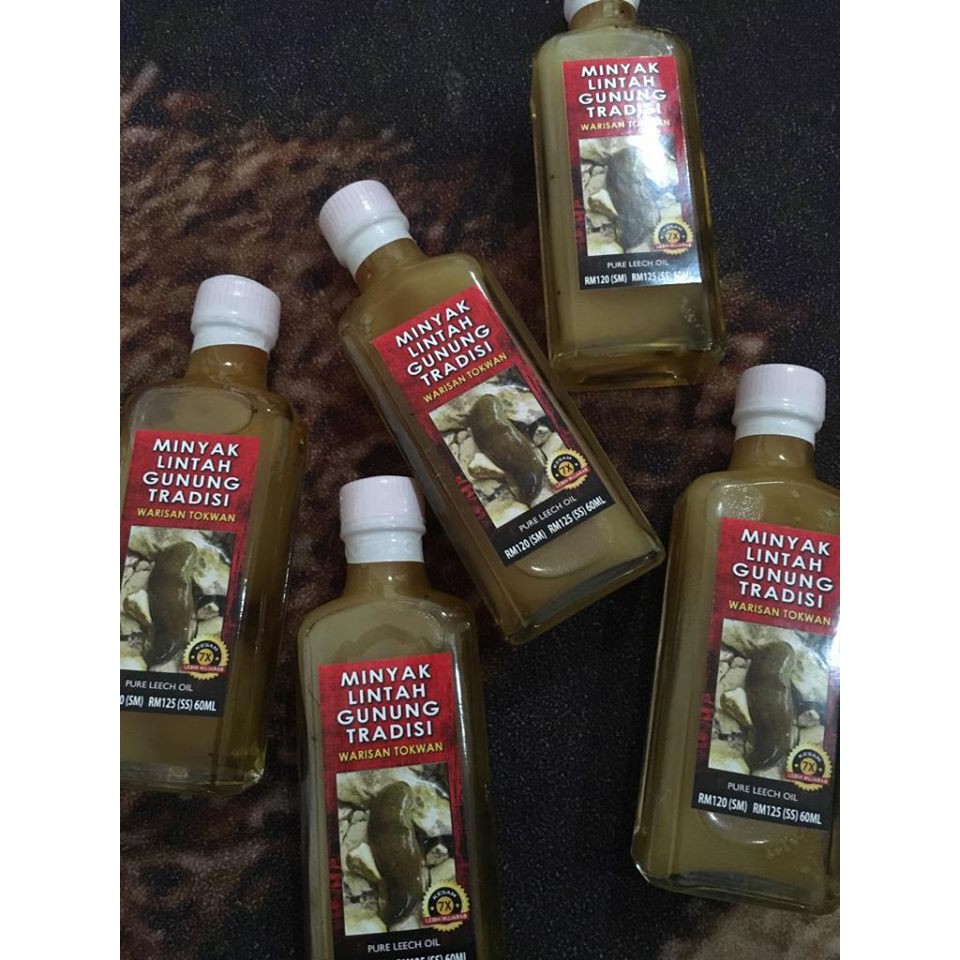 60ml Botol Besar Minyak Lintah Gunung Tradisi 100 Warisan Tok Wan Shopee Malaysia 3459