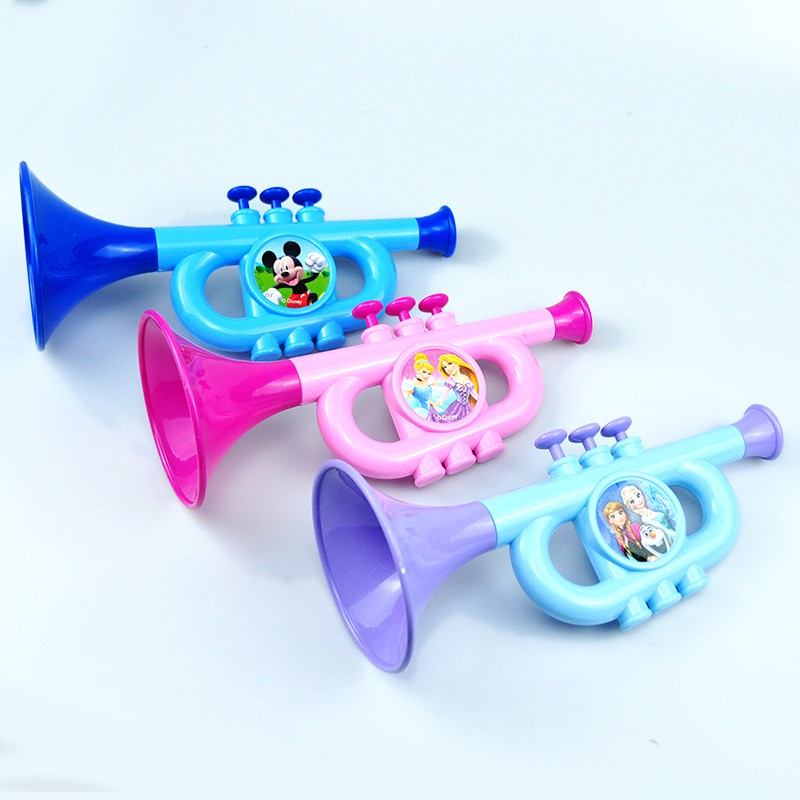 Frozen Toy Horn Solo Musical Instrument Plastic Toy Trumpet Shopee