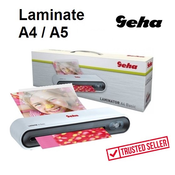 Laminate Machine GEHA Laminator Home and Office Basic A4 Laminate