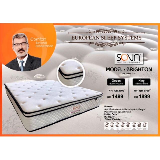 Sovn Brighton Mattress Shopee Malaysia