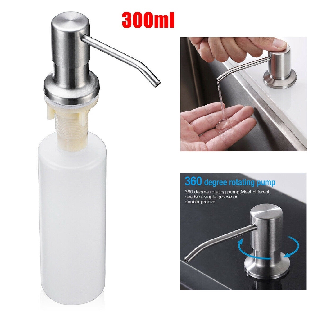 stainless steel soap dispenser bottle