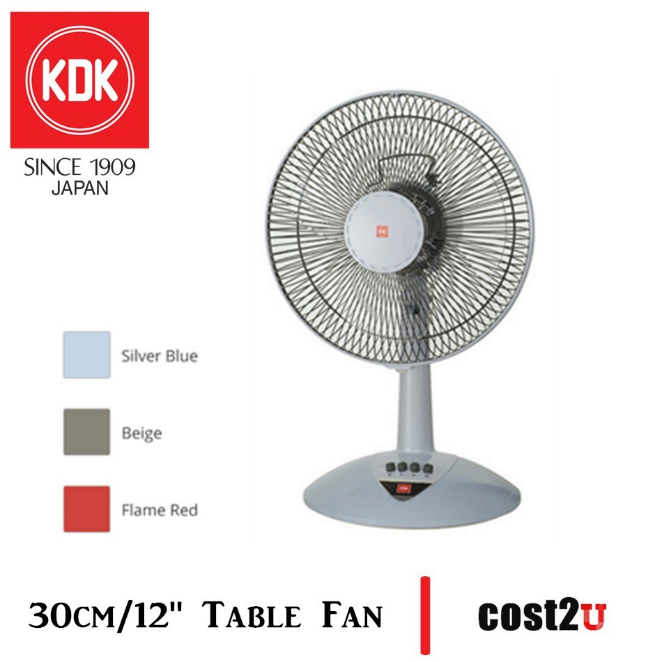 Kdk Kb 304 12 Table Fan 3 Colour Available Kb304 Kipas Meja 风扇 Shopee Malaysia