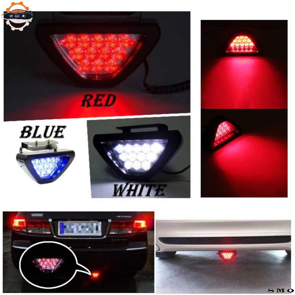 Car Universal Third Brake Light Flashing F1 Style Sport Led Lamp Bulbs