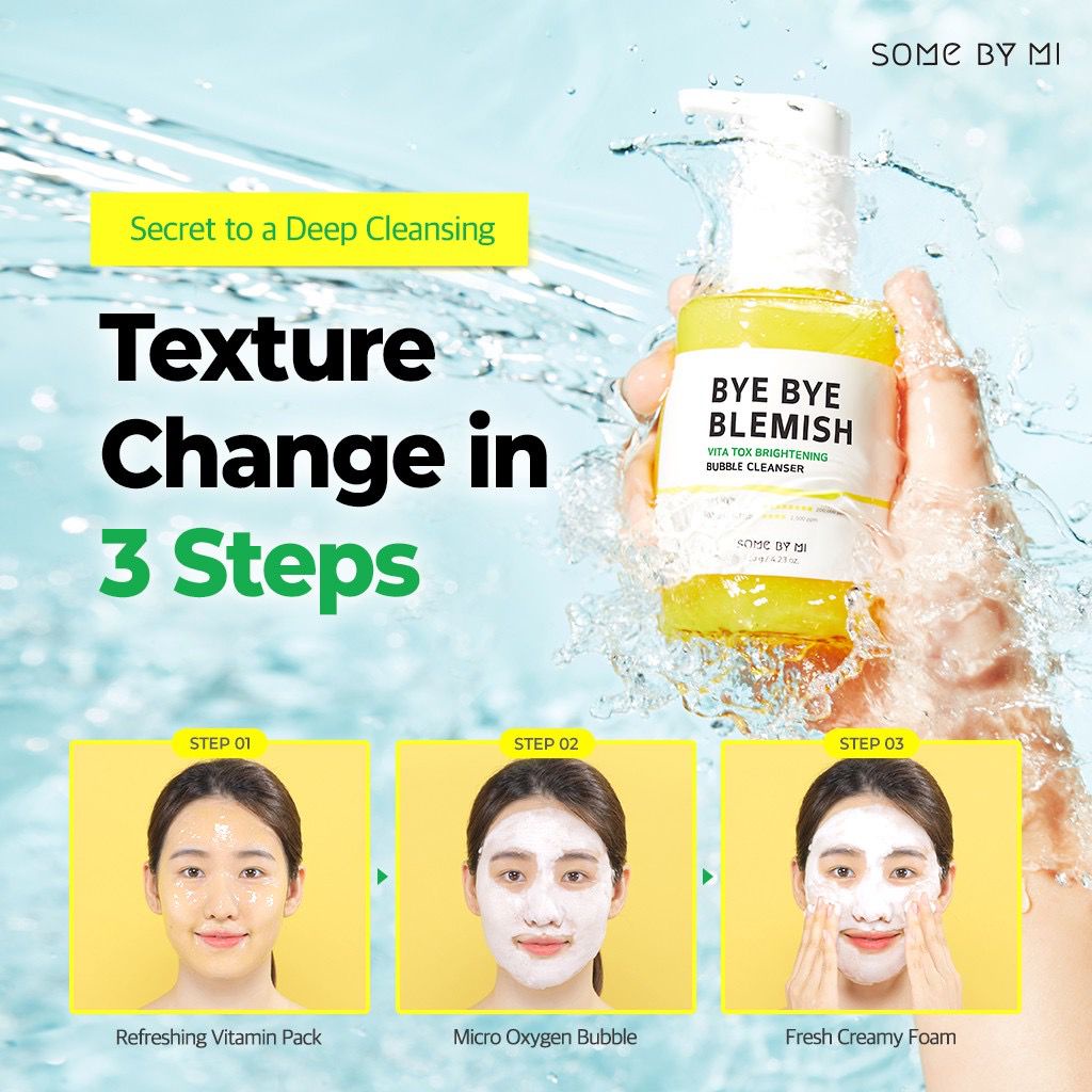 SOMEBYMI Bye Bye Blemish Vita Tox Brightening Bubble Cleanser 120ml